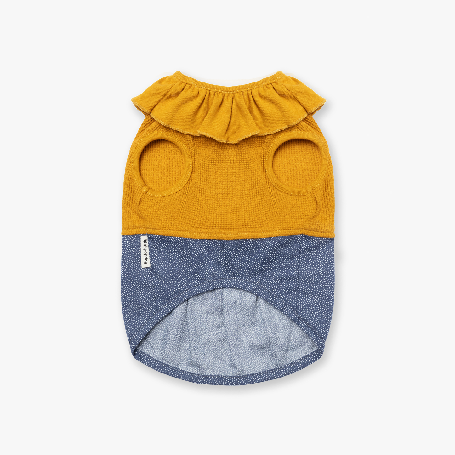 Ruffles Dress Top - Mustard