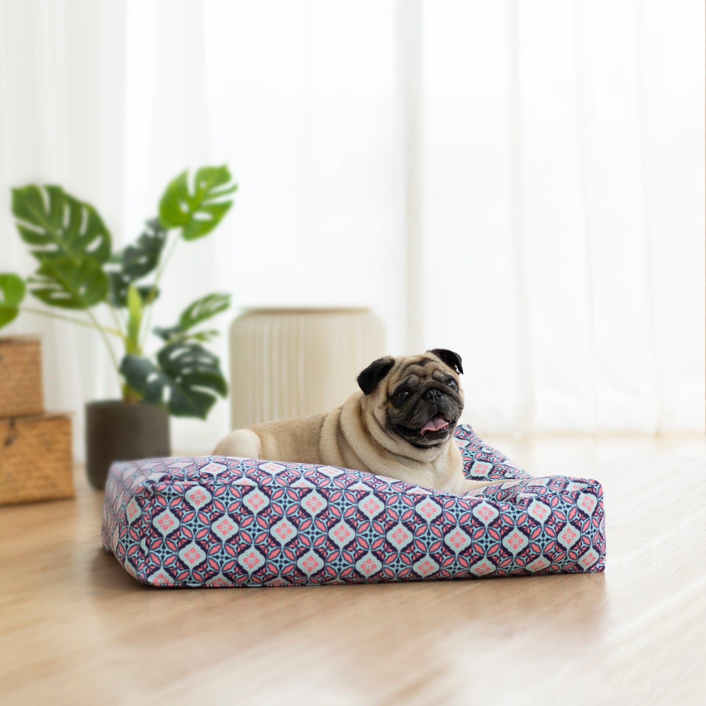 Pillow Bed - Bunga Peach