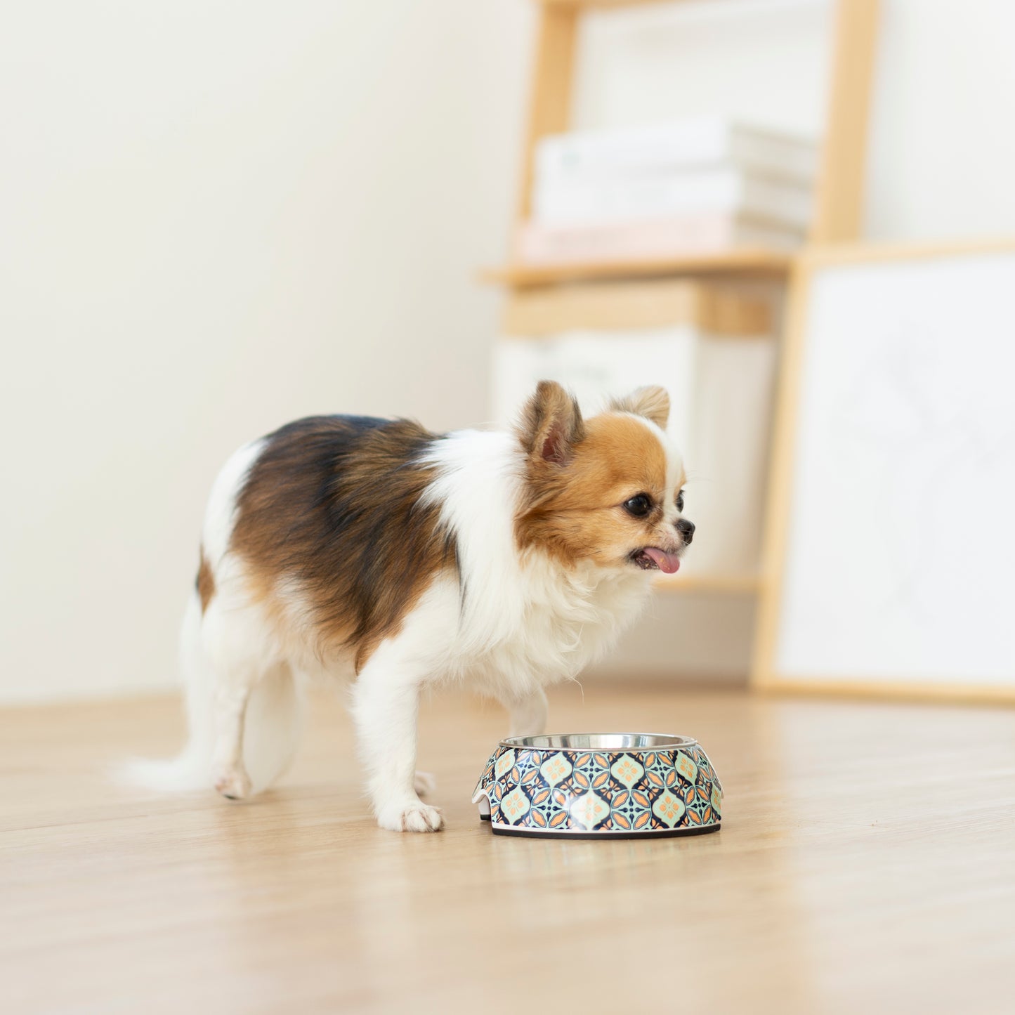 Non-slip Pet Bowl - Bunga Peach