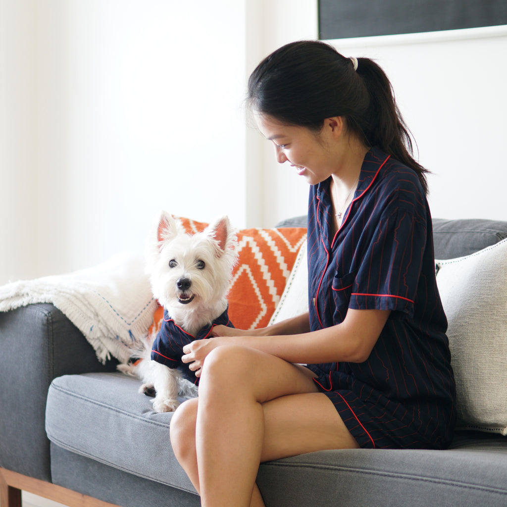 Striped Cotton Pajamas Shirt - Pajamas - opdsg