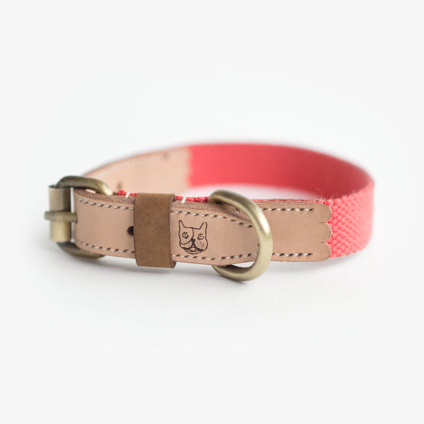 Salmon Hemp Leather Collar - Collar - opdsg